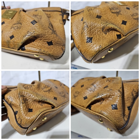 MCM Visetos Baguette Bag Cognac - Picture 13 of 14